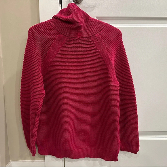 Kenneth Cole Reaction Pink Cotton Blend Neck Tunic Sweater Size M - Picture 6 of 6